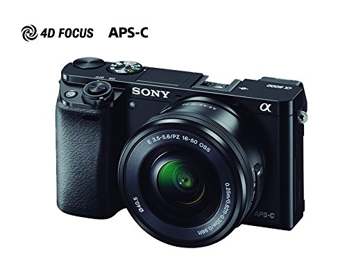 Sony ILCE-6000L Cámara Alpha Mirrorless con Montura E APS-C CMOS con 24.3mp, Incluye lente...
