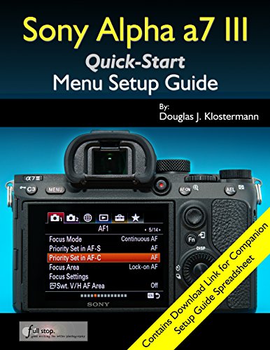 Sony Alpha a7 III Menu Setup Guide (English Edition)