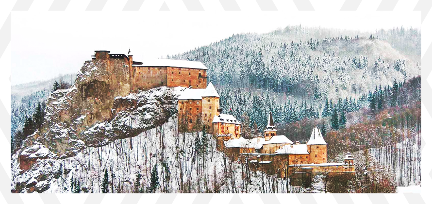 Visita al Castillo de Orava en el tour por europa en invierno